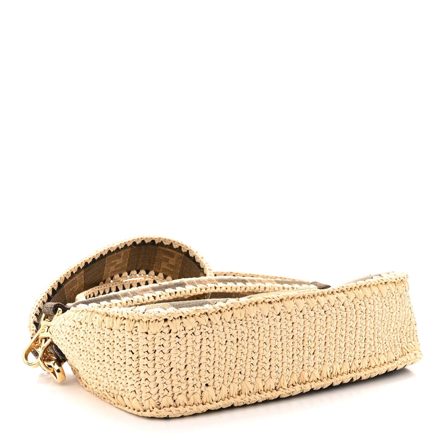 Fabric Jacquard Raffia Straw Pequin Gingham Woven Baguette Beige Black Natural