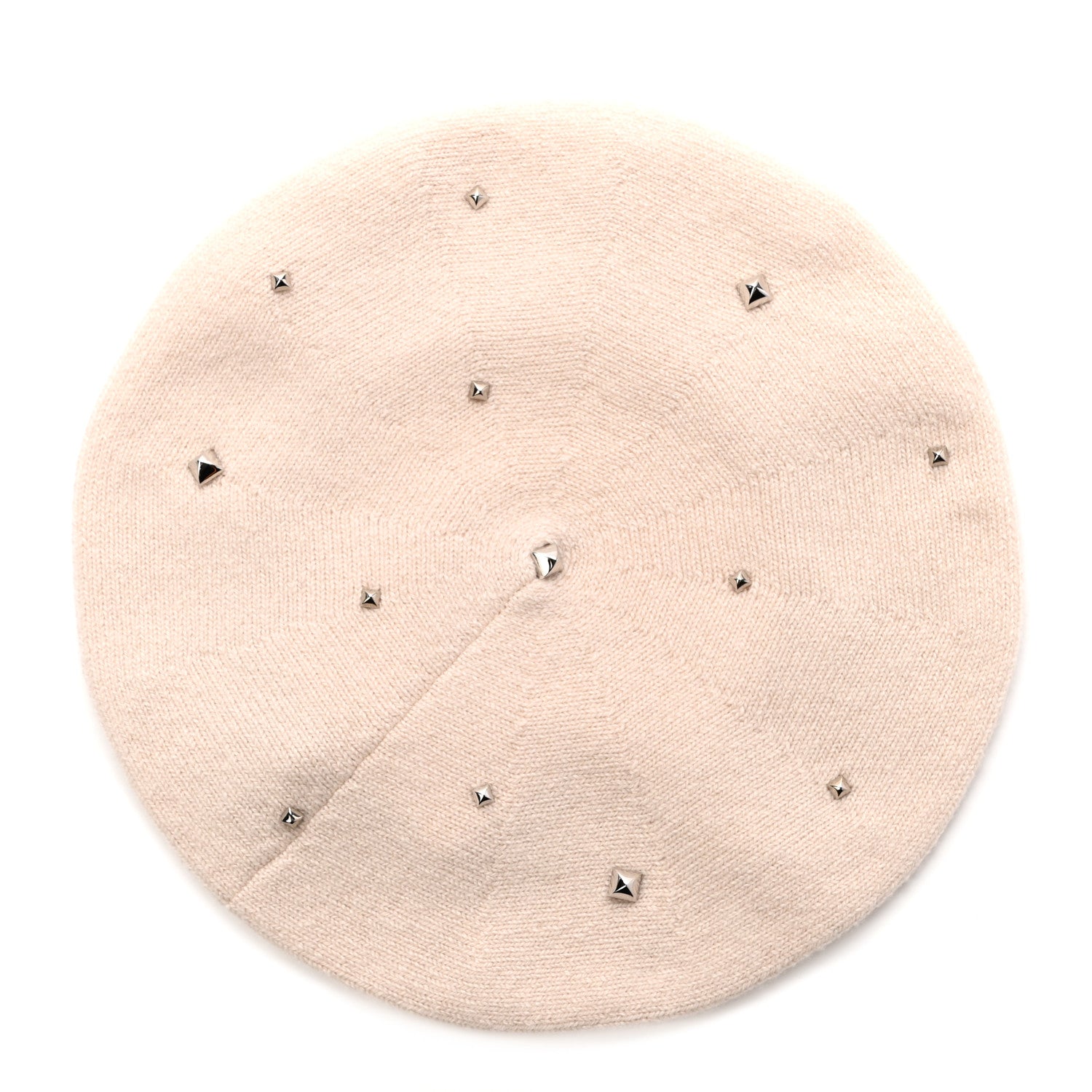 Hermes Cashmere Medor Studded Darling Beret S White 1 of 4