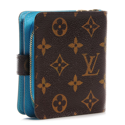 Louis Vuitton Monogram Groom Compact Zip Wallet Blue 3 of 7
