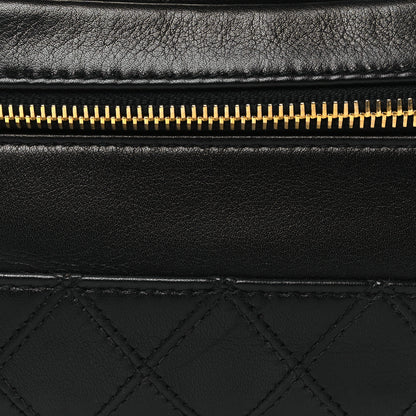 Chanel Lambskin Vanity Cosmetic Case Black 9 of 11