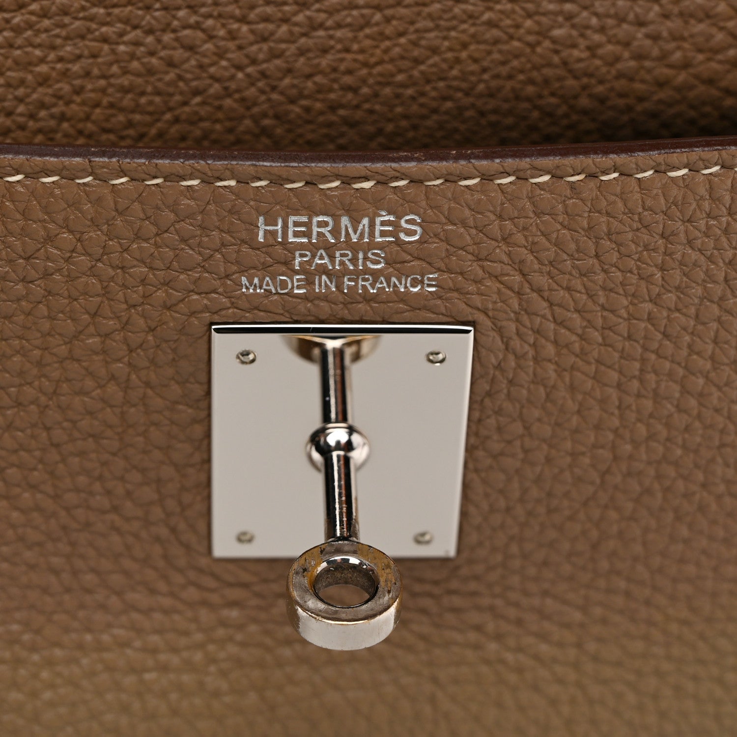 Hermes Togo Kelly Retourne 35 Etoupe 6 of 14