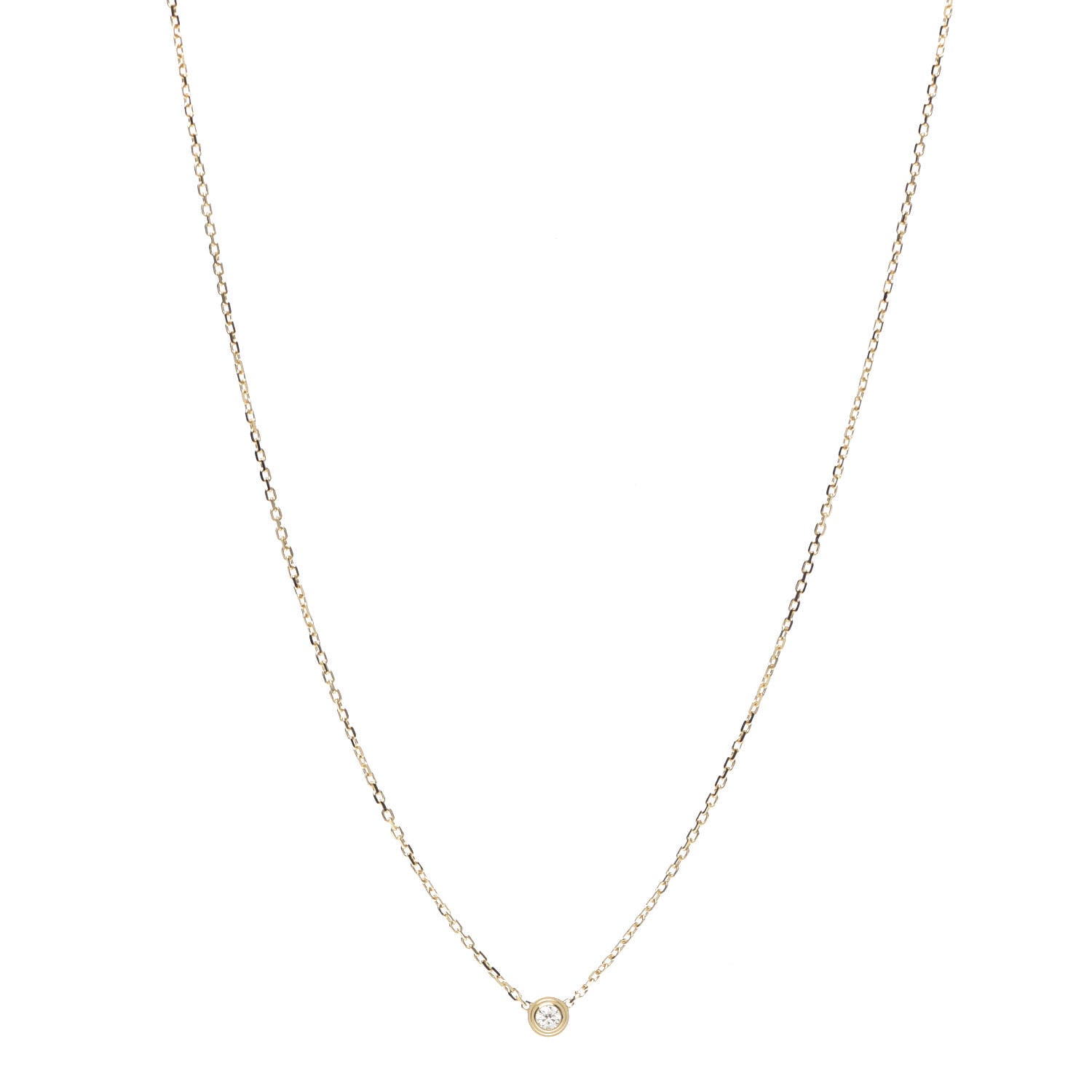 Cartier 18K Yellow Gold Diamond XS D'Amour Pendant Necklace 1 of 6