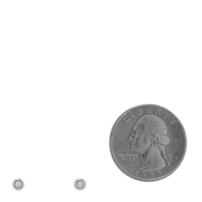 Tiffany Sterling Silver Diamond .06ctw Elsa Peretti Diamonds By The Yard Earrings 2 of 4
