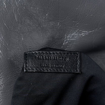 Saint Laurent SAINT LAURENT Crinkled Calfskin Matelasse Monogram Medium Niki Chain Satchel Storm 8 of 11