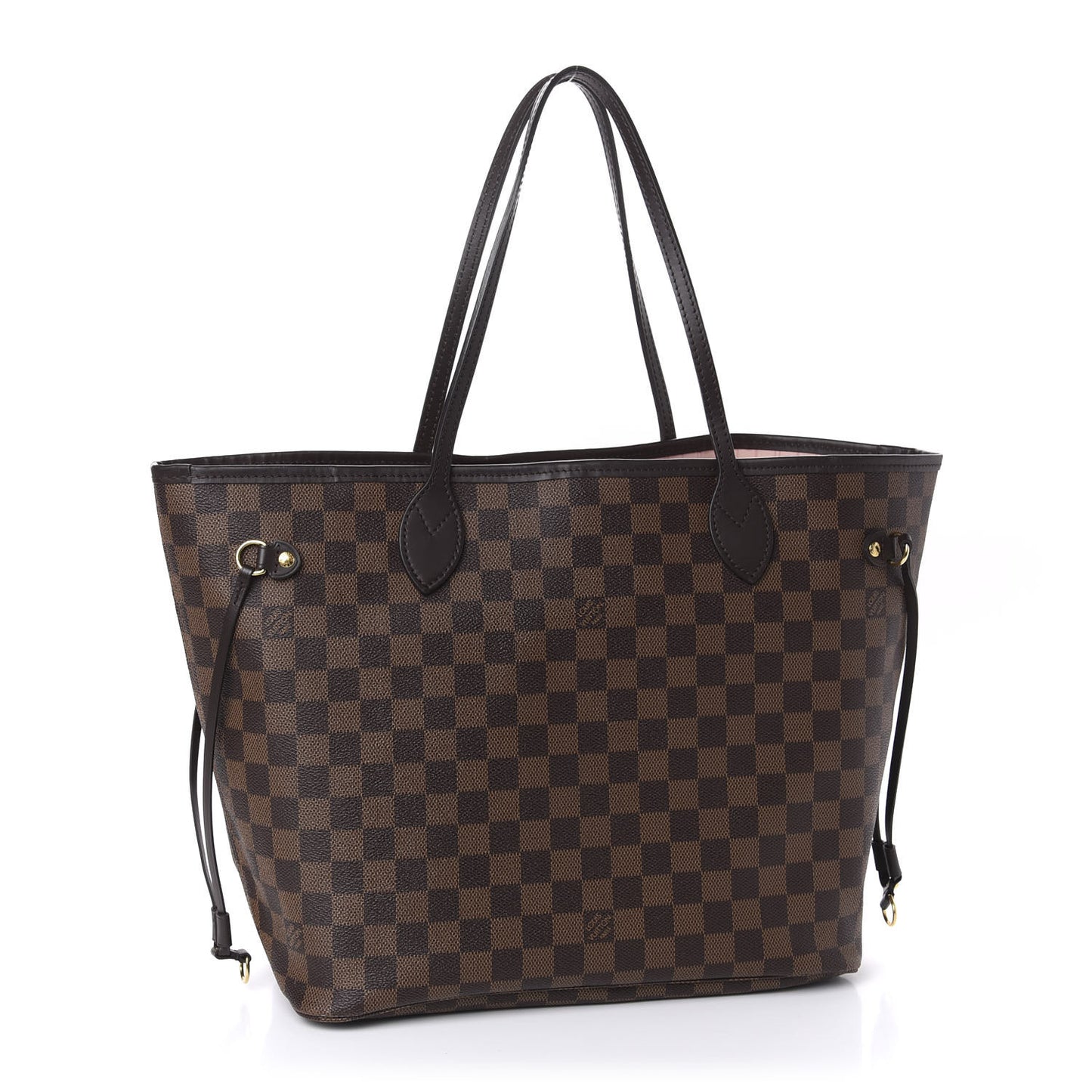 Damier Ebene Neo Neverfull MM Rose Ballerine