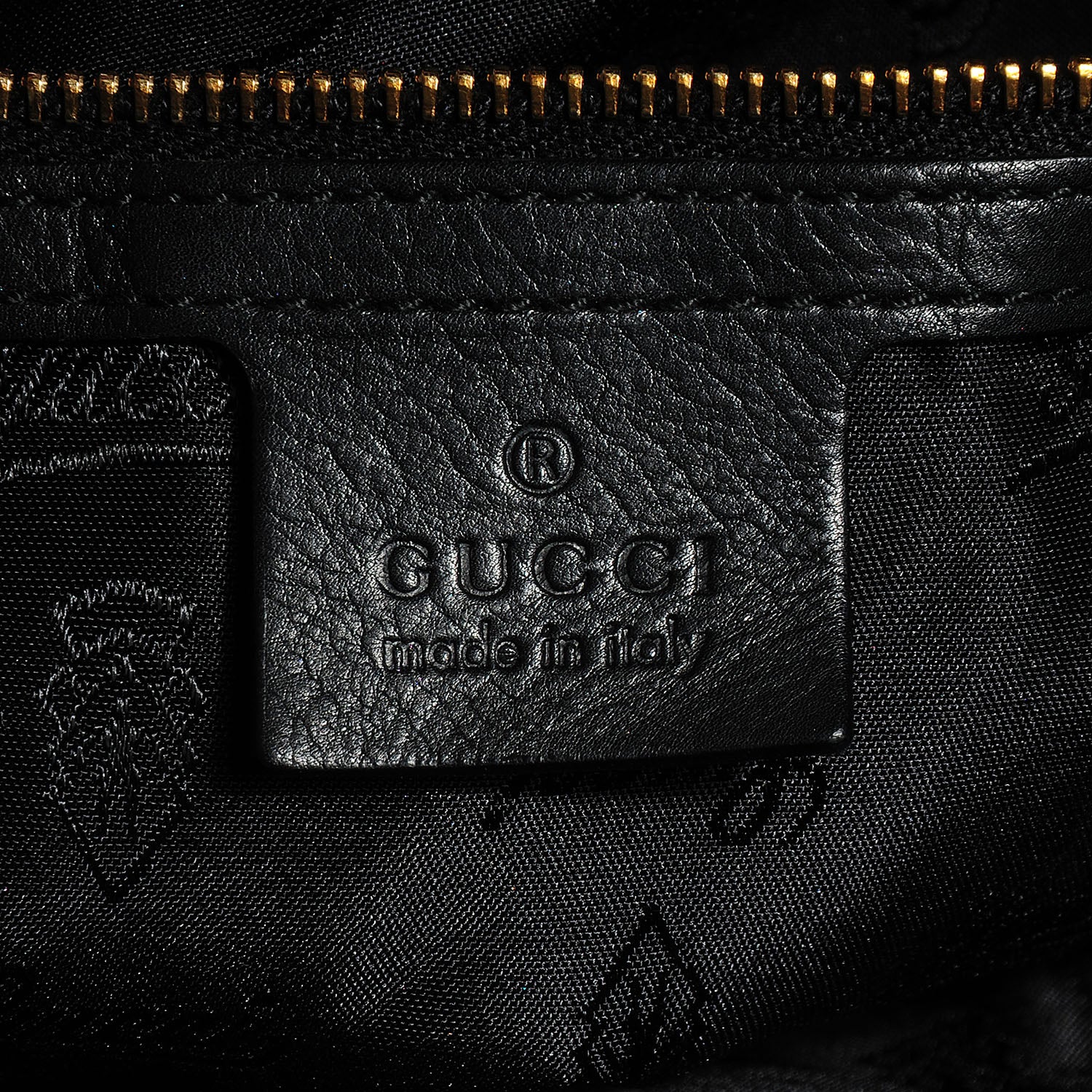 Gucci Patent Large Hysteria Top Handle Bag Black 6 of 8