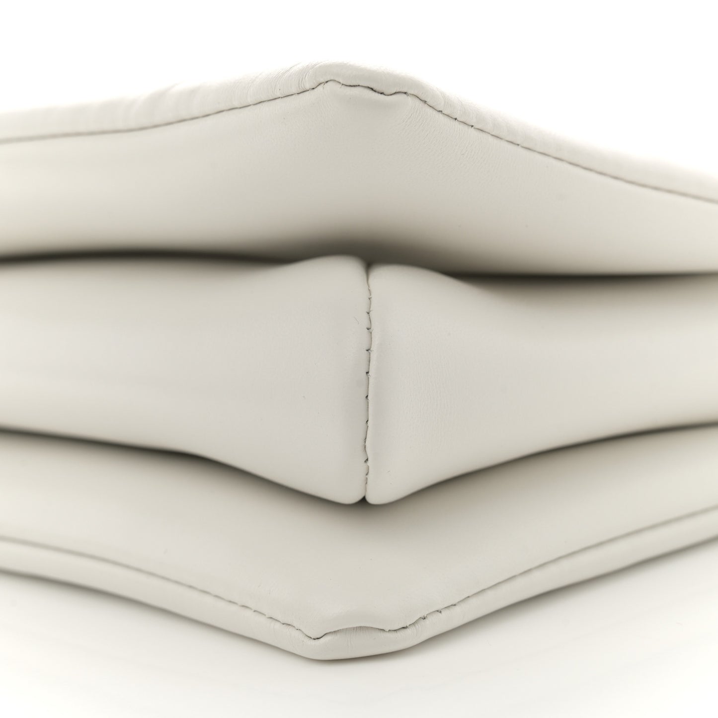 LV x YK Lambskin Embossed Monogram Coussin PM White