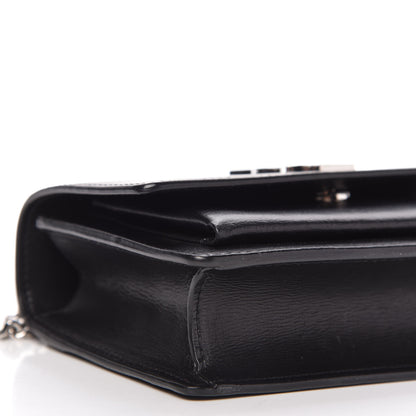 Saint Laurent Calfskin Monogram Sunset Chain Wallet Black 7 of 10