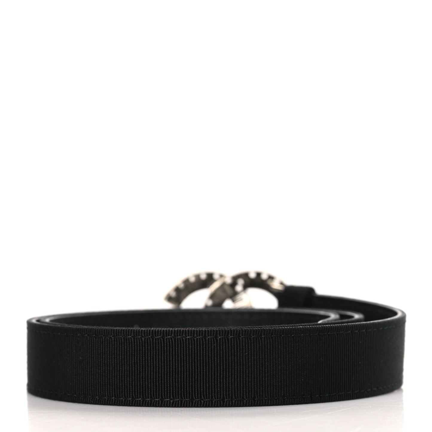 Grosgrain Crystal CC Belt 80 32 Black