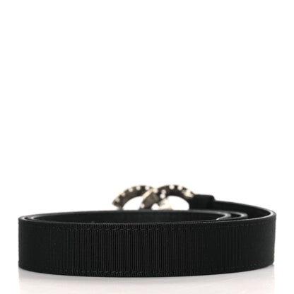 Chanel Grosgrain Crystal CC Belt 80 32 Black 3 of 8