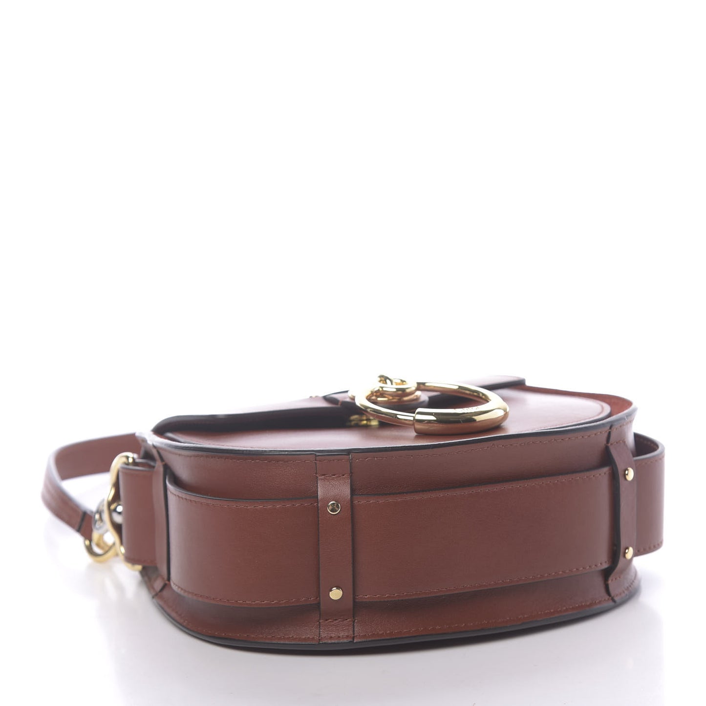 Calfskin Small Tess Bag Sepia Brown