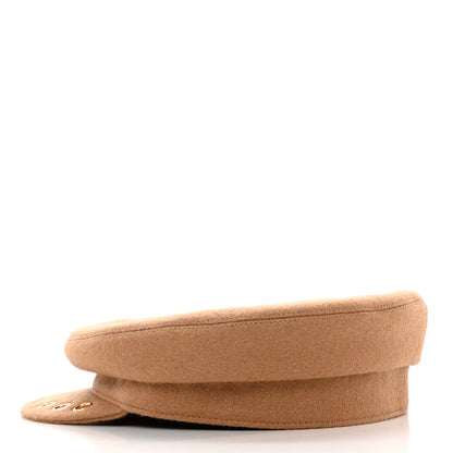 Hermes Wool Womens Vauban Cap Sailor 59 Beige 4 of 8