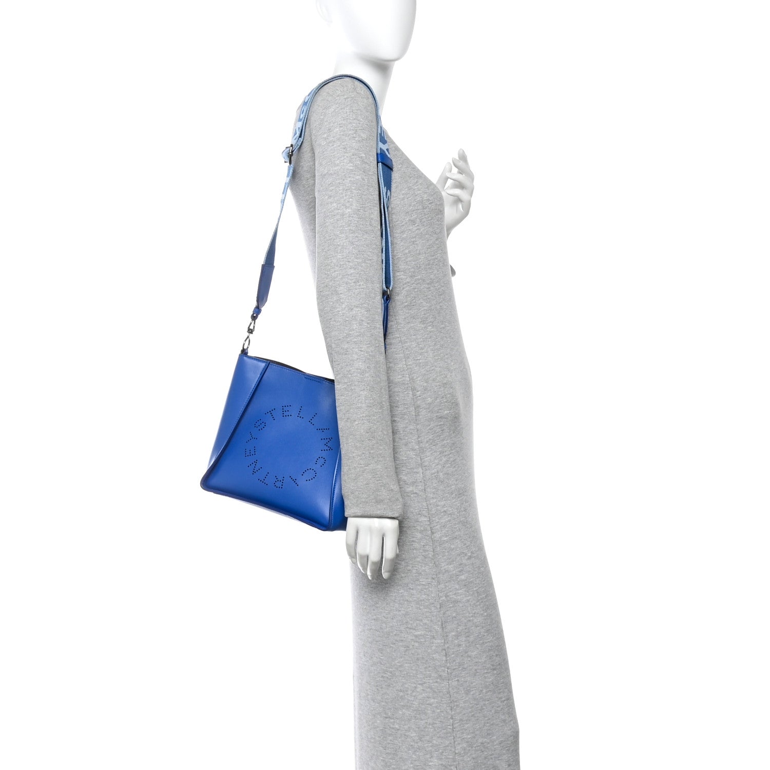 Stella McCartney Eco Alter Nappa Perforated Logo Mini Crossbody