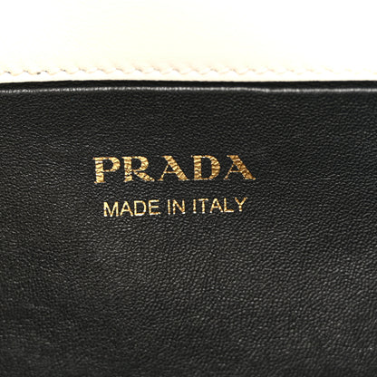 Prada Brushed Calfskin Cleo Adjustable Strap Shoulder Bag White 6 of 13