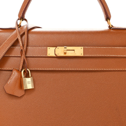 Hermes Courchevel Kelly Sellier 32 Gold 8 of 16