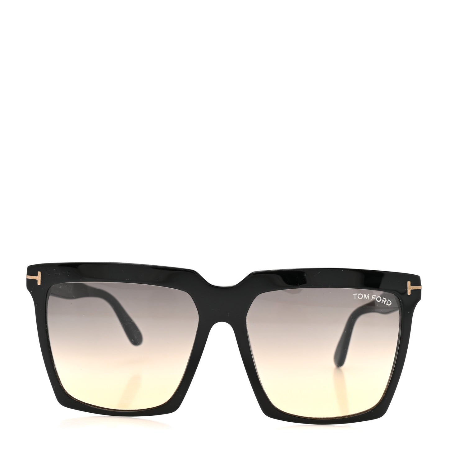 Acetate Sabrina Square Sunglasses TF764 Black