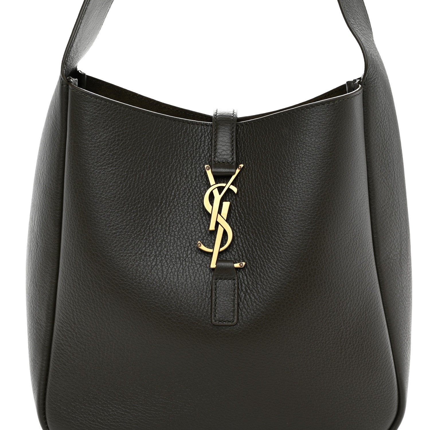 Saint Laurent Smooth Calfskin Small Le 5 A 7 Soft Hobo Light Musk 8 of 10