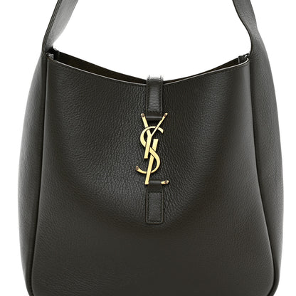 Saint Laurent Smooth Calfskin Small Le 5 A 7 Soft Hobo Light Musk 8 of 10