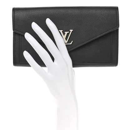 Louis Vuitton Soft Calfskin My Lockme Wallet Black 2 of 6