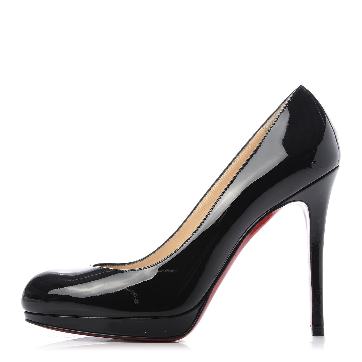 Christian Louboutin Patent New Simple 120 Pumps 37.5 Black 1 of 9