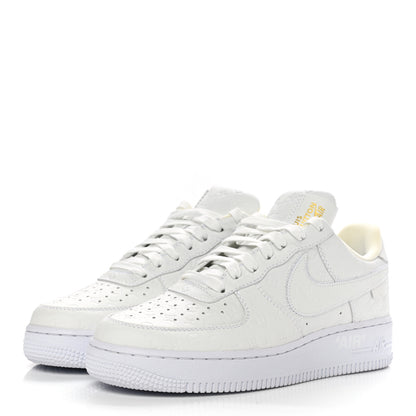 Louis Vuitton X NIKE AIR FORCE 1 Calfskin Monogram Mens Low Top Sneakers 7 White 3 of 10