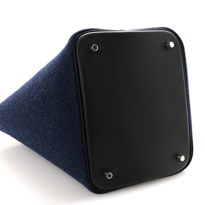 Hermes Feutre Swift Picotin Lock 18 PM Bleu Nuit Black 8 of 9