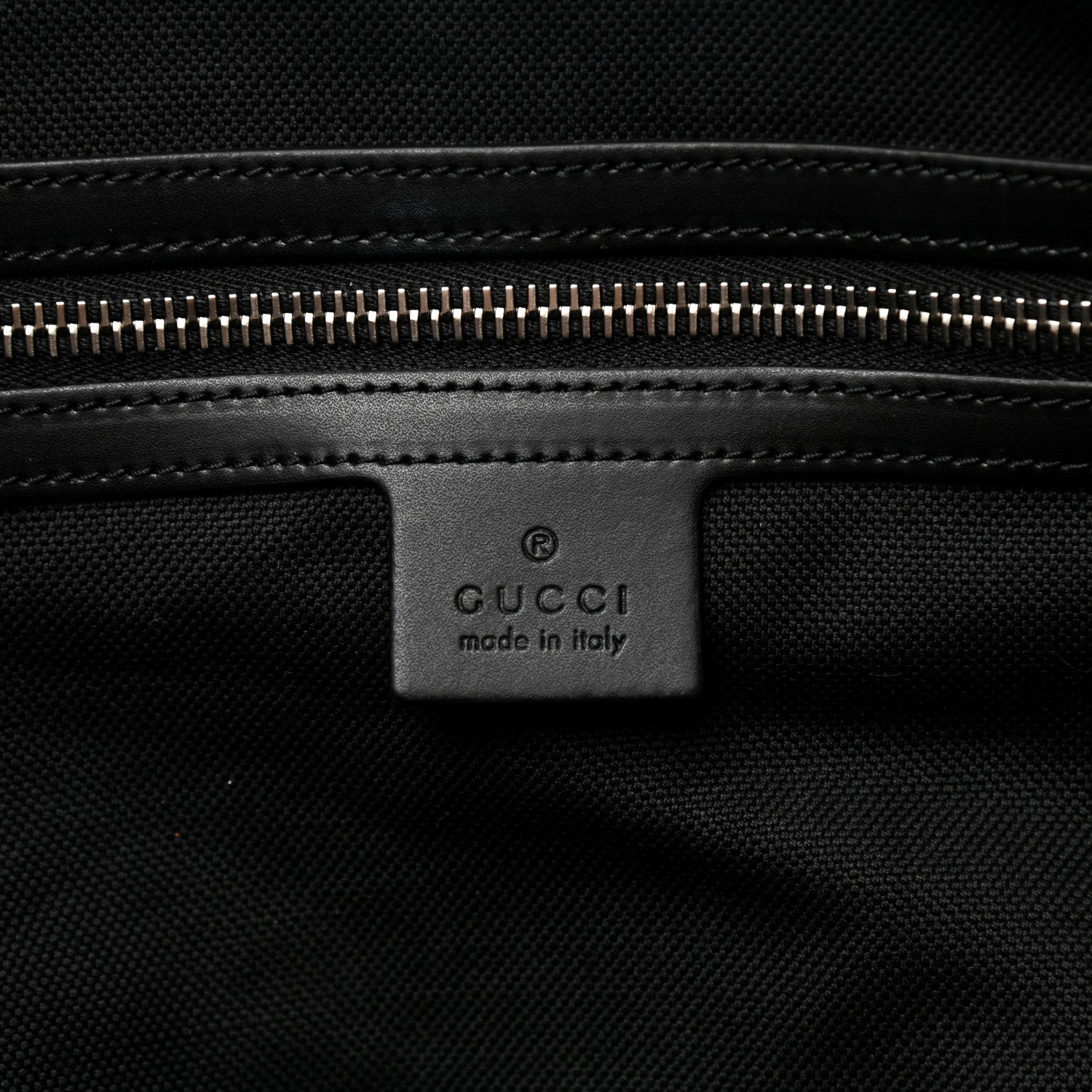 Gucci Soft GG Supreme Monogram Appia Calfskin Web Large Carry On Duffle Bag Black Grey 6 of 11