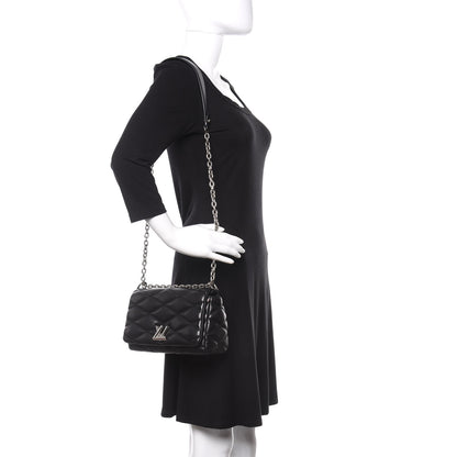 Louis Vuitton Lambskin Malletage GO-14 PM Black 2 of 11