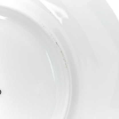 Hermes Porcelain H Deco Bread And Butter Plates Set of 2 Black White 6 of 7