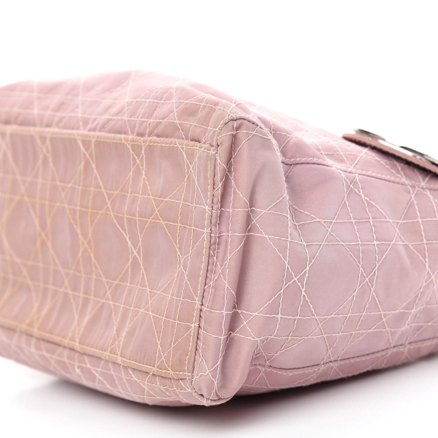 Satin Cannage Medium Lady Dior Pink