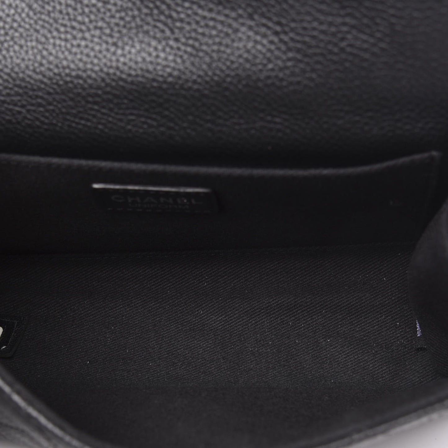 Grained Calfskin Quilted 2.55 Reissue Flap Belt Bag Clutch Black