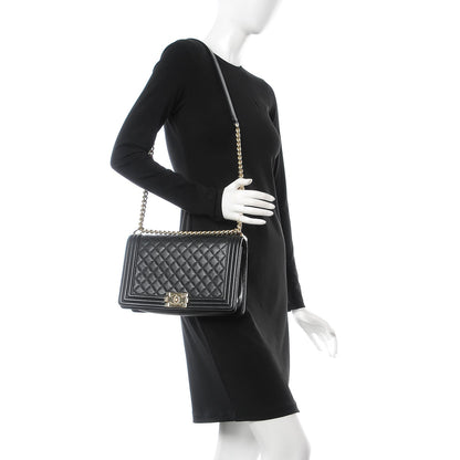 Chanel Caviar Quilted New Medium Boy Flap Black 2 of 8