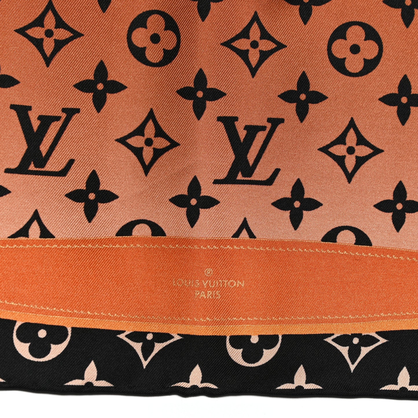 Silk Monogram Rising Confidential Square Scarf 70 Beige Multicolor