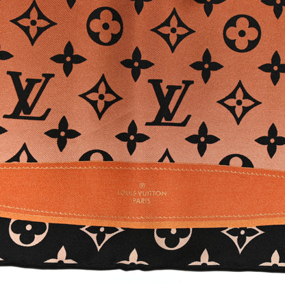 Louis Vuitton Silk Monogram Rising Confidential Square Scarf 70 Beige Multicolor 2 of 4