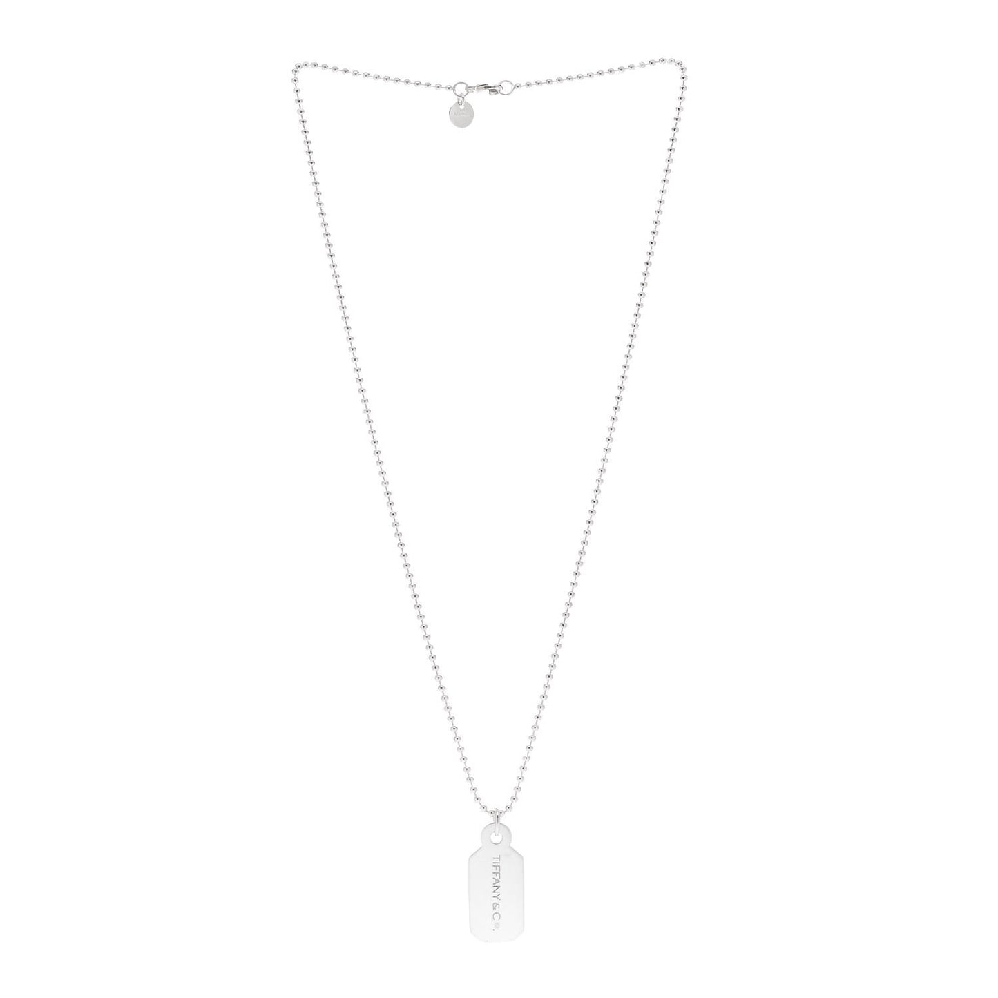 Sterling Silver Diamond Price Tag Pendant Necklace