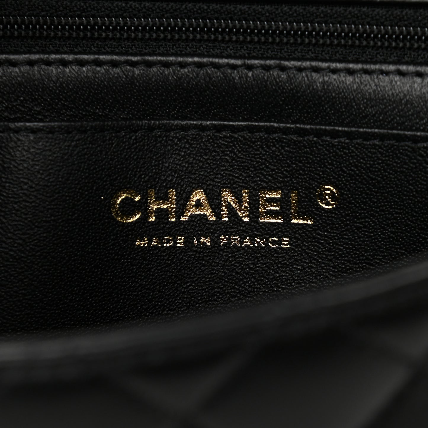 Lambskin Quilted Mini Top Handle Rectangular Flap Black