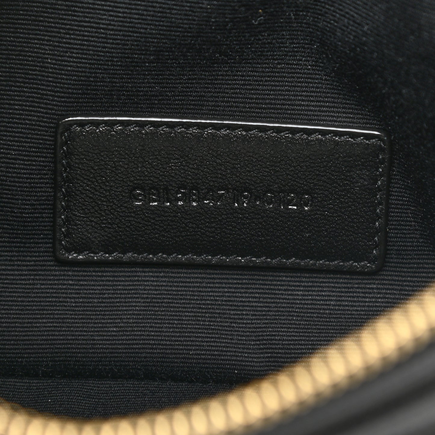 Grain De Poudre Chevron Monogram Bill Pouch Black