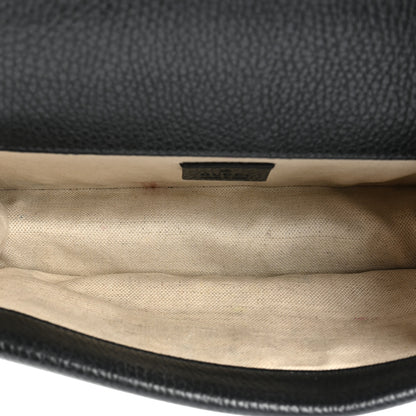 Gucci Dollar Calfskin Enamel Small Dionysus Shoulder Bag Black Electric Blue 5 of 12