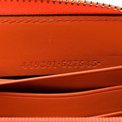 Gucci Microguccissima Zip Around Wallet Sun Orange 7 of 8
