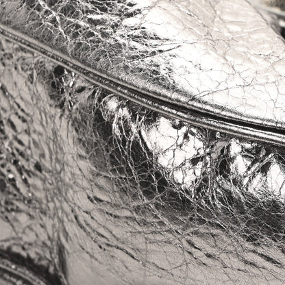 Balenciaga Metallic Agneau Arena Le Cagole Shoulder Bag XS Silver 11 of 11