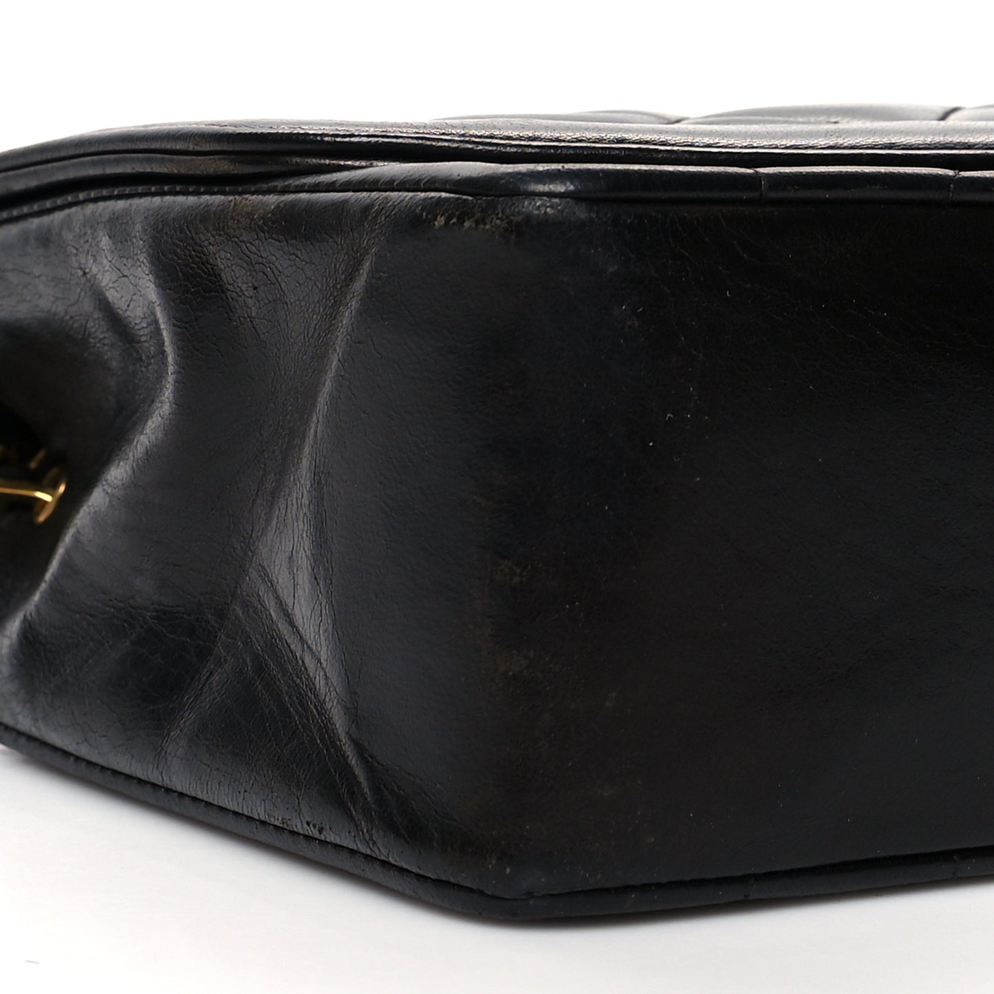 Lambskin Quilted Medium Single Flap Black