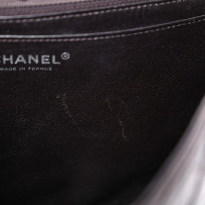 Chanel Washed Lambskin Quilted Jumbo Hybrid Reissue Flap Dark Brown 12 of 27