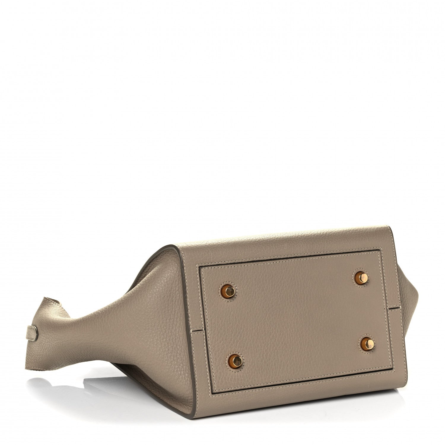 Celine Crisped Calfskin Mini Tie Knot Tote Light Taupe 3 of 4