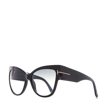 Tom Ford Acetate Anoushka Cat Eye Sunglasses TF371 Black 1 of 7