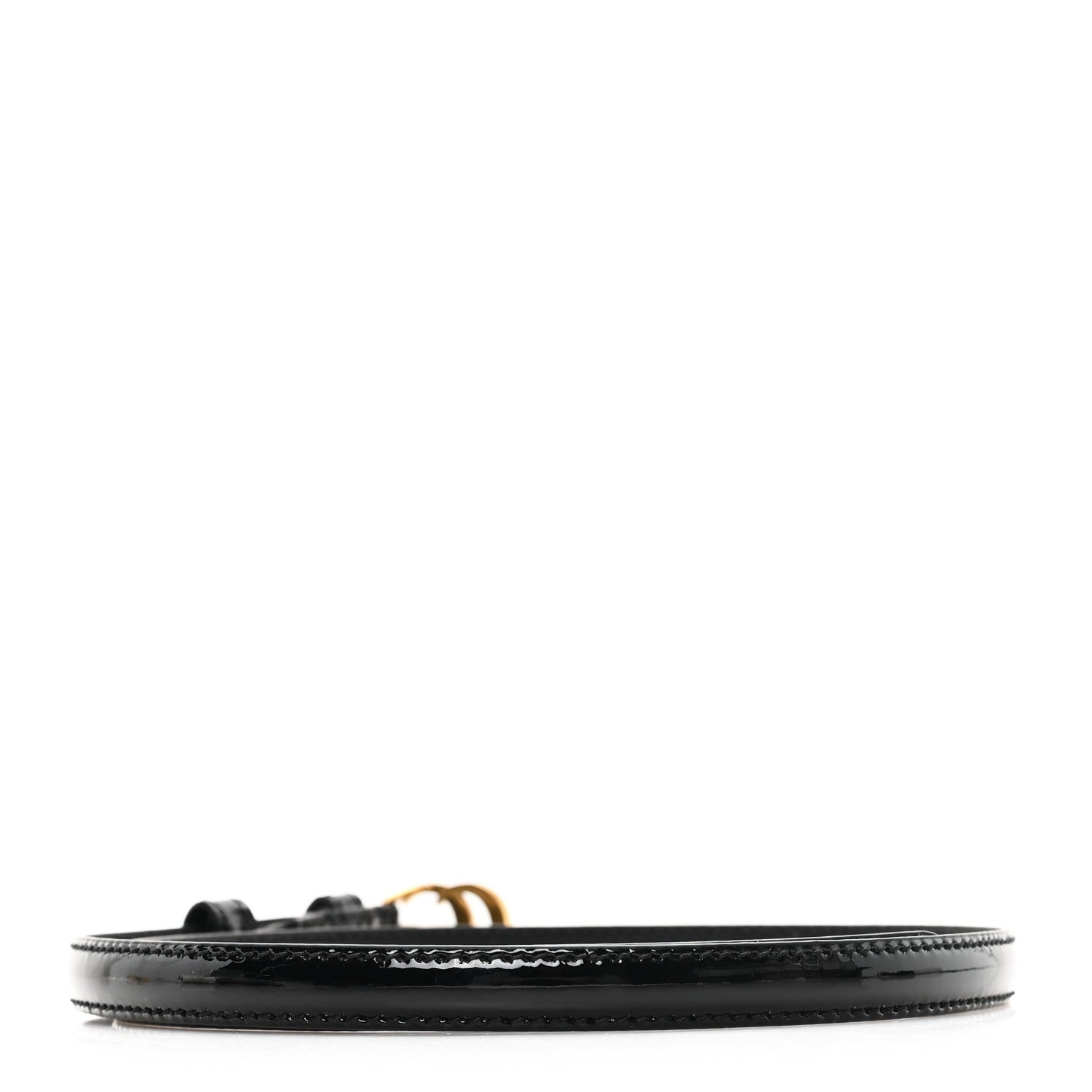 Gucci Patent Double G Thin Belt 65 26 Black 2 of 4