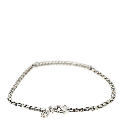 David Yurman Sterling Silver Diamond Petite Pave Metro Bar Bracelet 3 of 5
