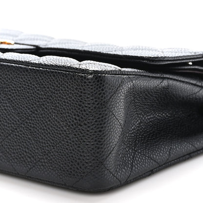 Chanel Caviar Quilted Medium Double Flap Black 10 of 10