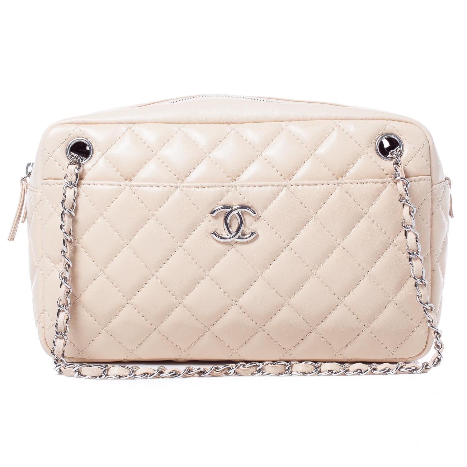 Chanel Lambskin Medium Camera Case Beige Clair 1 of 10