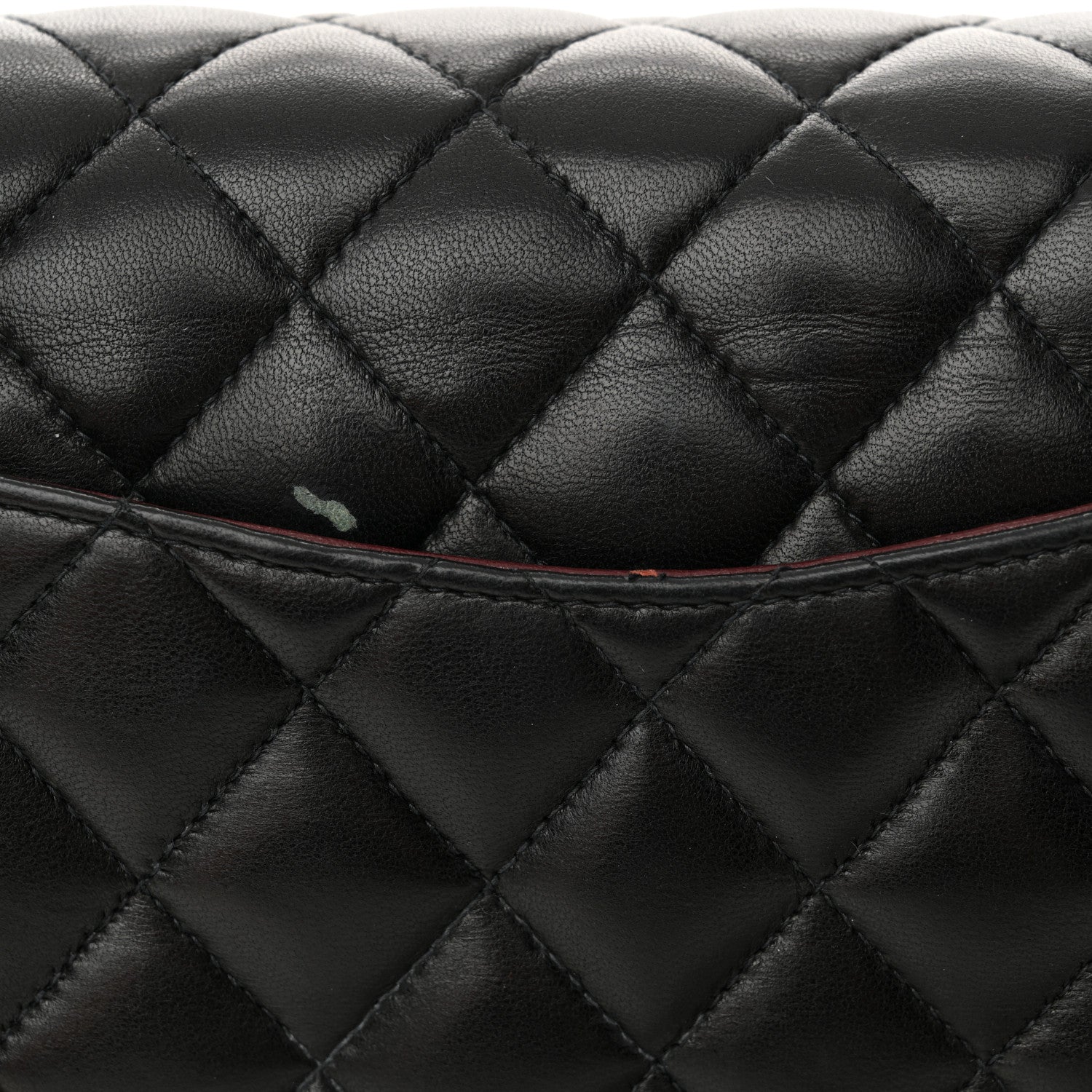 Chanel Lambskin Quilted Medium Double Flap Black 15 of 16