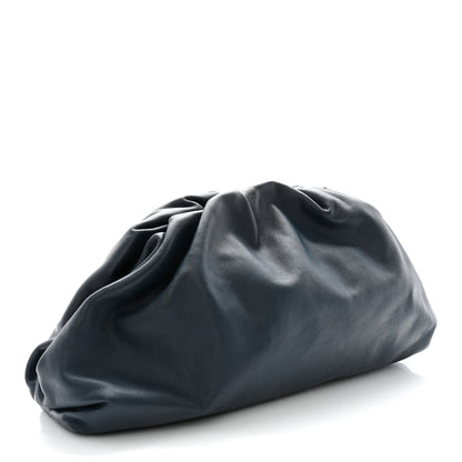 Bottega Veneta Smooth Butter Calf The Pouch Oversized Clutch Deep Blue 3 of 7